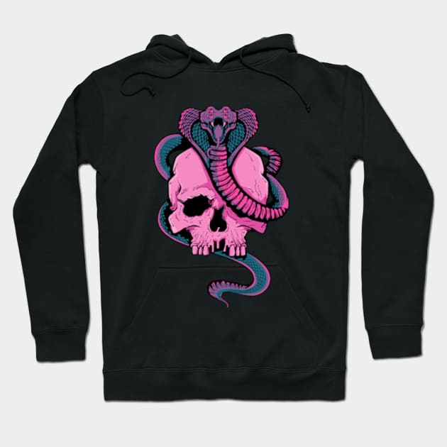 Cobra skull Hoodie by Art of Andy W